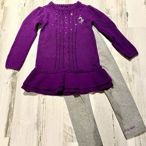 Baby Phat - 2 Piece, Sweater and Leggings-Size 4